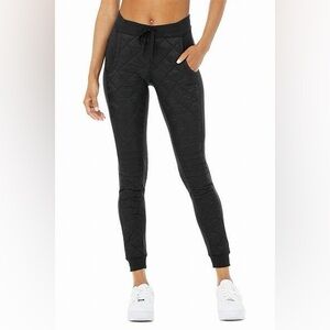 ALO Yoga high-waist moto puffer pant NWT